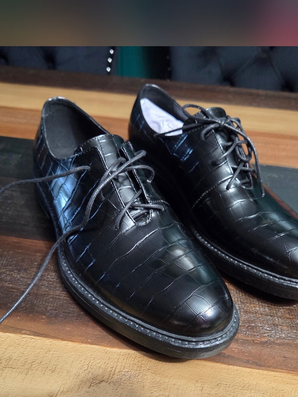 Men's Black Croc Shoes